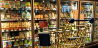 Fazendo compras em um supermercado na Austrália