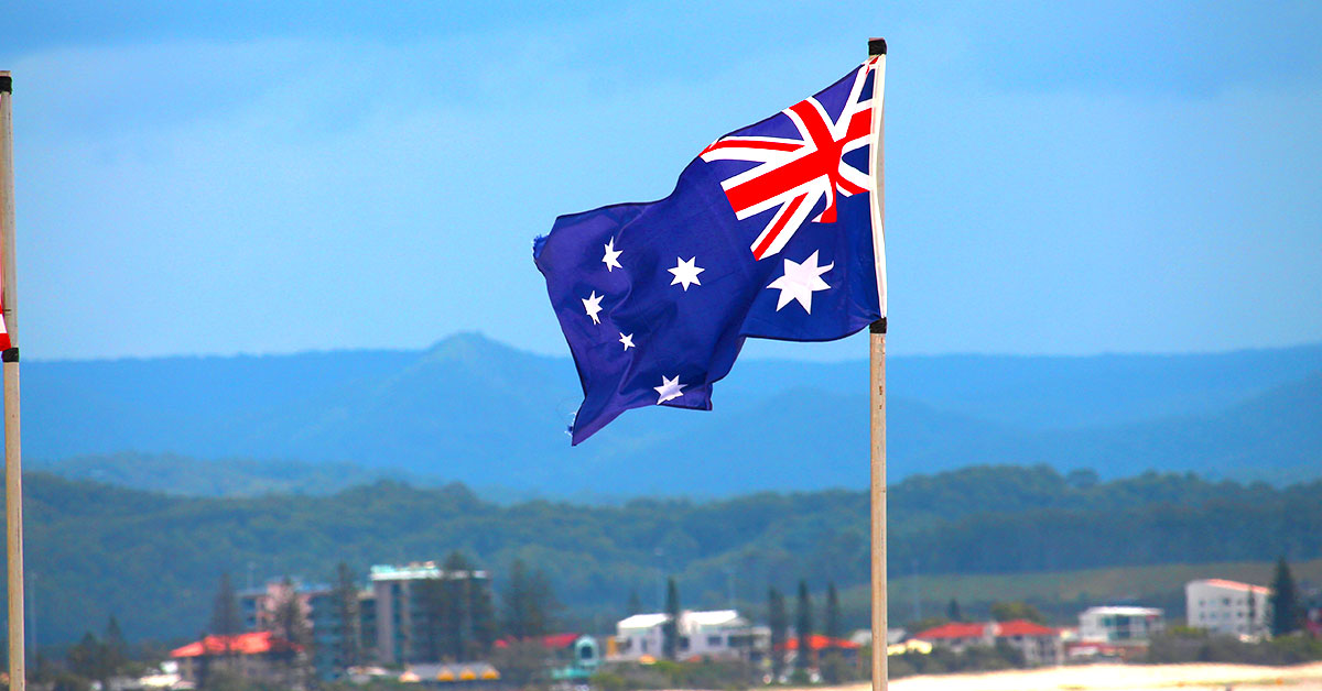 Bandeira da Austrália / Bandeiras dos Países / Bandeiras do Mundo